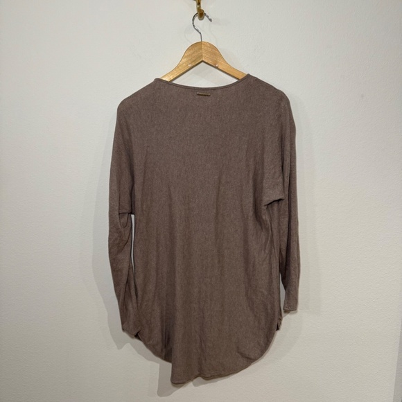 Michael Kors Women’s Large Taupe Brown Knit Sweater Long Sleeve Pullover Top - Picture 4 of 5